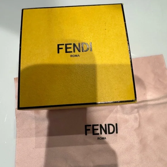 Fendi Silver Crystal Pavé Earrings - Picture 4 of 5